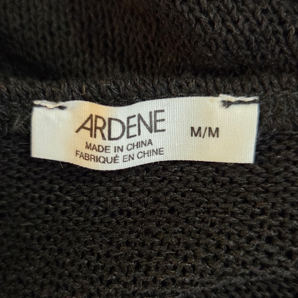 Ardene CottonBlack Open-Front Cardigan Size Med - Picture 5 of 5